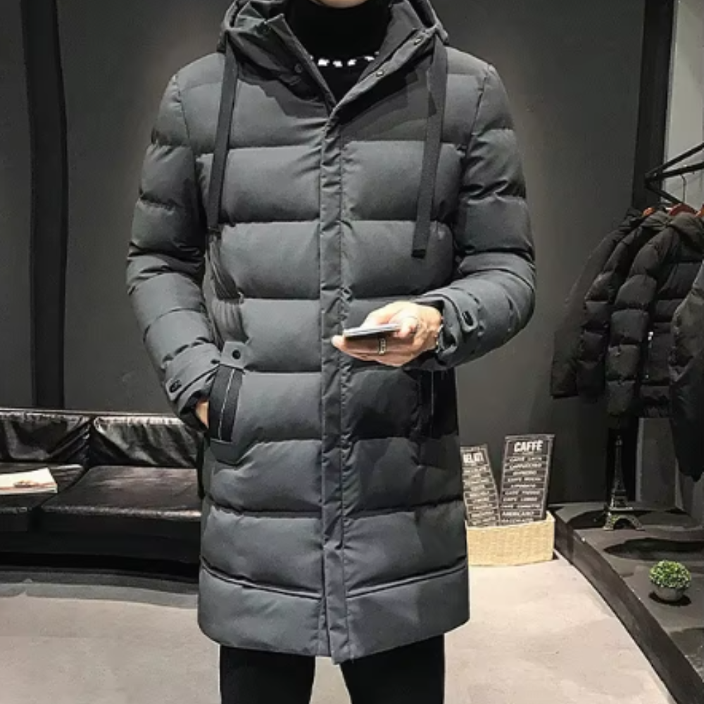 Long Men's Winter Jacket