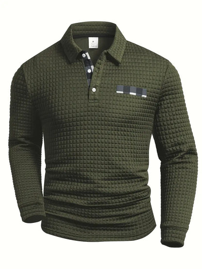 Ribbed Polo Sweater