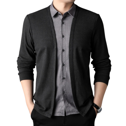 2-in-1 shirt and cardigan
