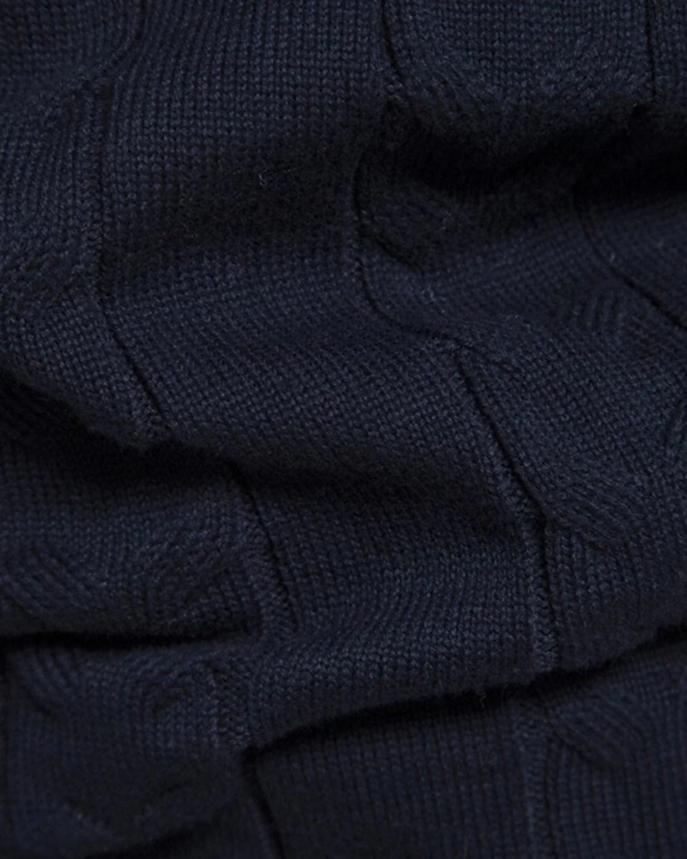 Frederico Cotton Zip Sweater with Pattern