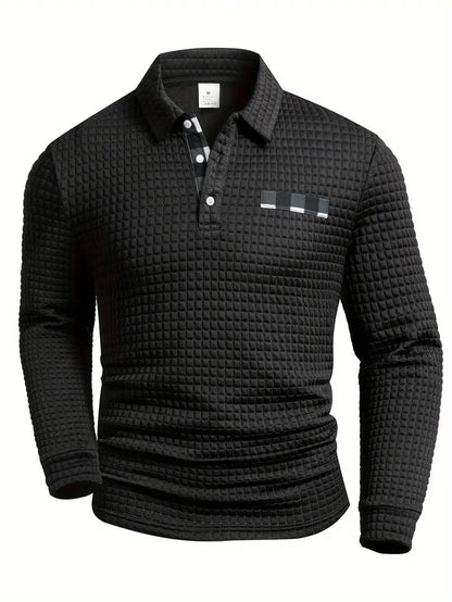 Ribbed Polo Sweater