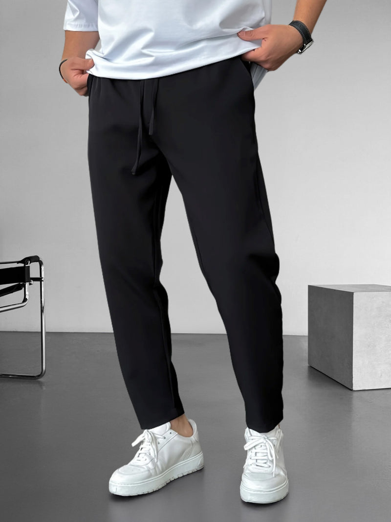 Elegant Tapered Drawstring Pants
