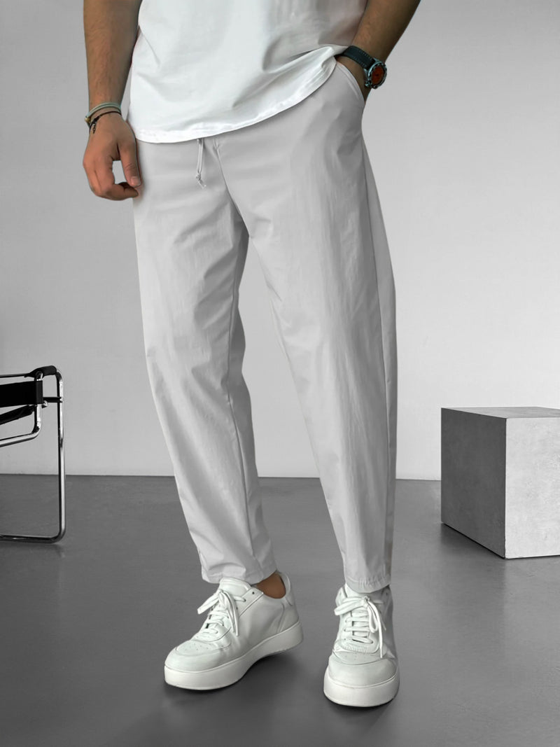 Elegant Tapered Drawstring Pants