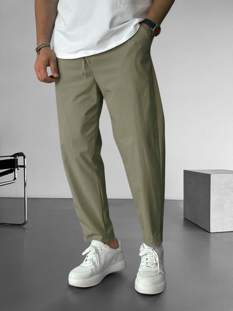 Elegant Tapered Drawstring Pants