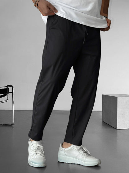 Elegant Tapered Drawstring Pants