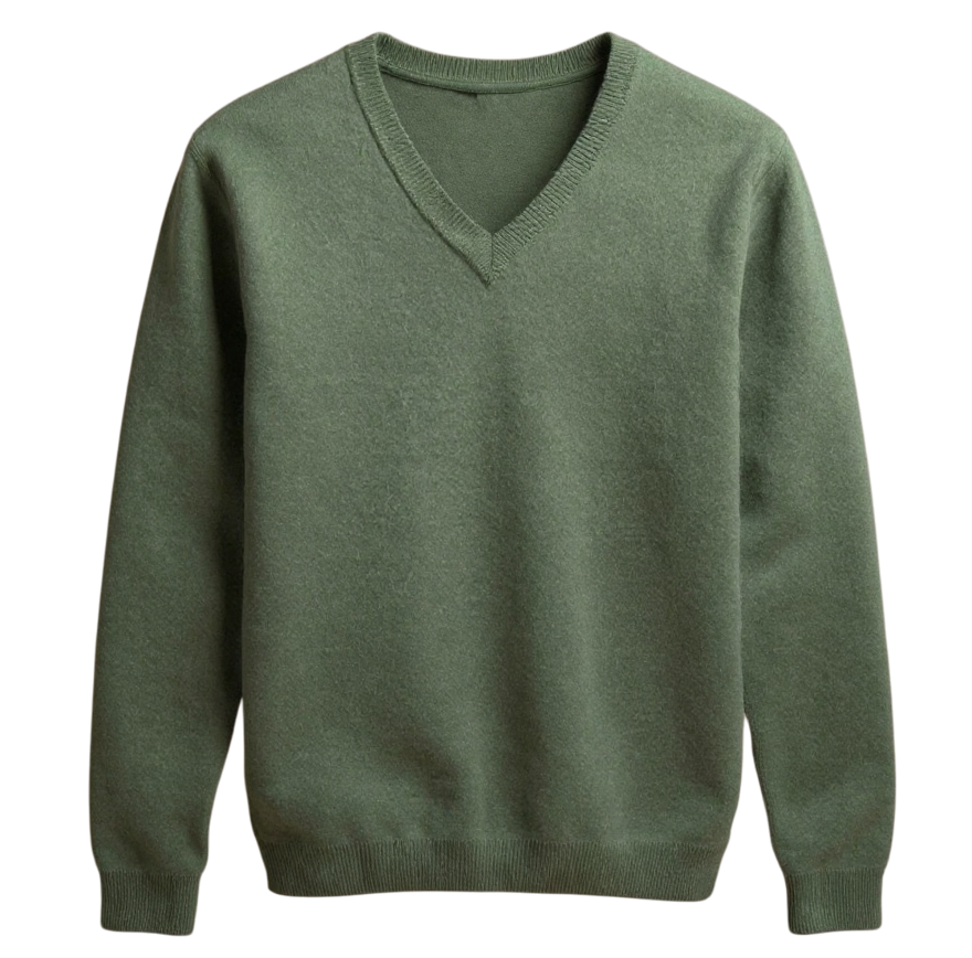 Merino Wool V-Neck Pullover