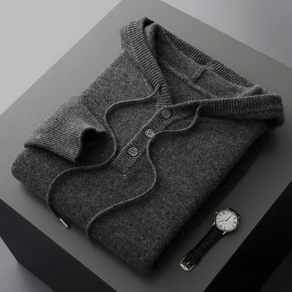 Elegant Merino Wool Hoodie