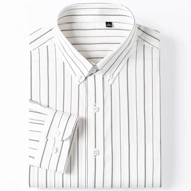 Elegant Striped Cotton Shirt