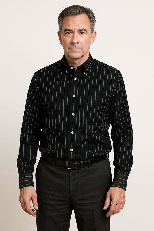 Elegant Striped Cotton Shirt