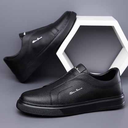 Leather Slip-On Shoes