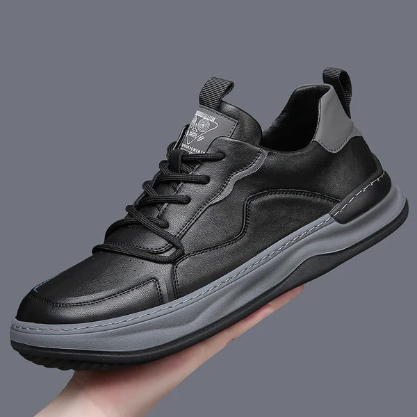 High-Sole Leather Shoes