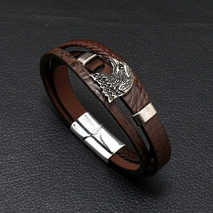 Musical Symbol Men's Leather Bracelet