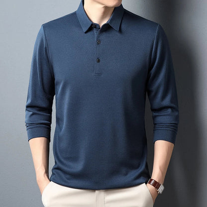 Elegant Long Sleeved Polo Shirt
