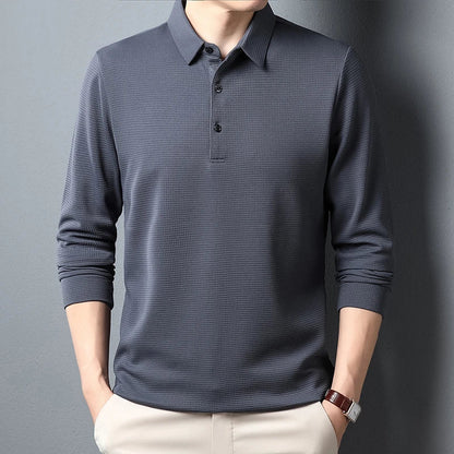 Elegant Long Sleeved Polo Shirt