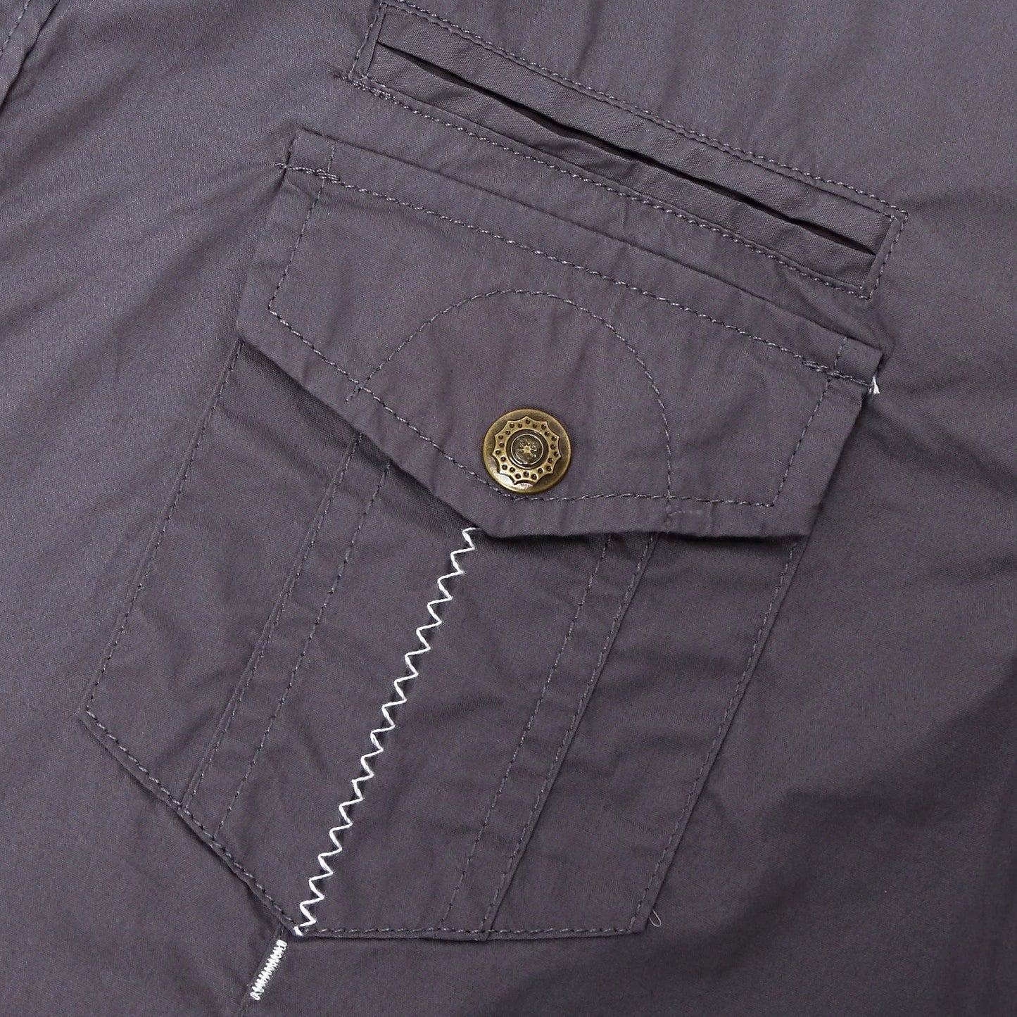 Short Sleeved Cotton Cargo Shirt