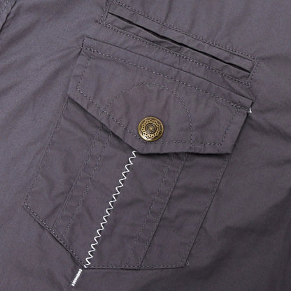 Short Sleeved Cotton Cargo Shirt