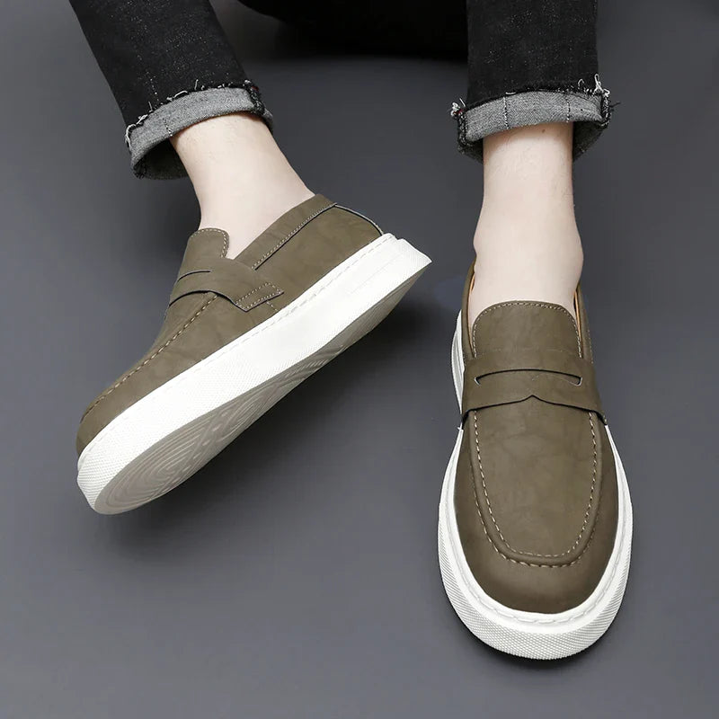 Chic Leather Slip-on Shoes