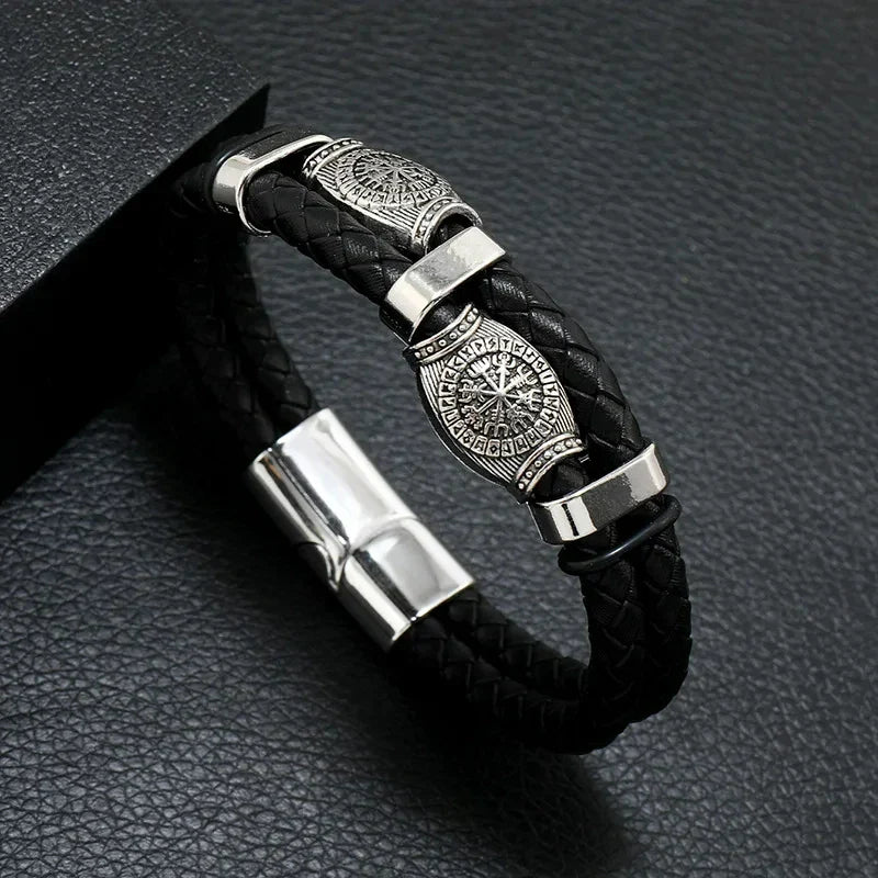 Musical Symbol Men's Leather Bracelet