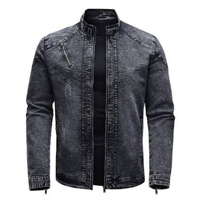 Denim Motorcycle Jacket