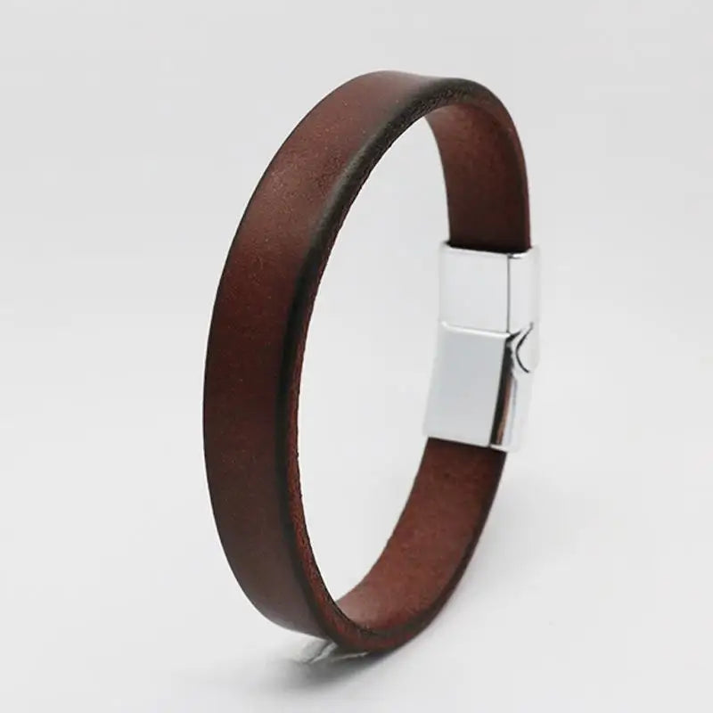 Leather Wrap Men's Bracelet