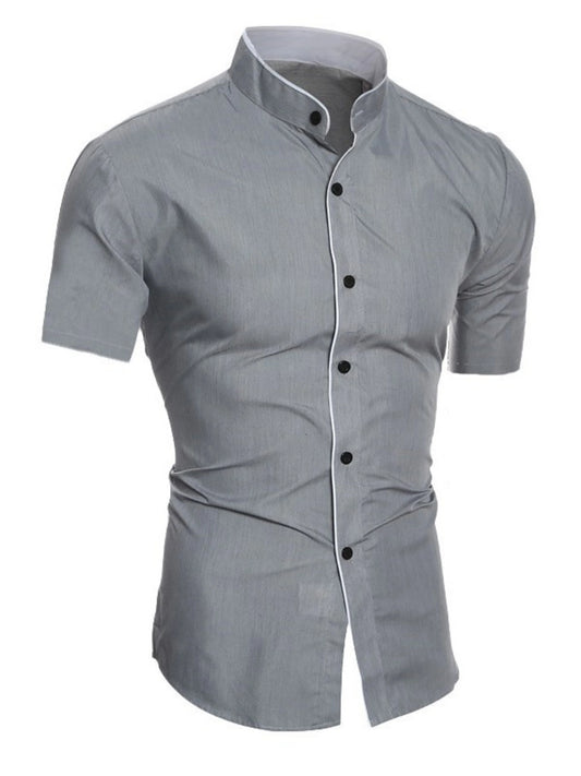 Short-Sleeved Cotton Shirt