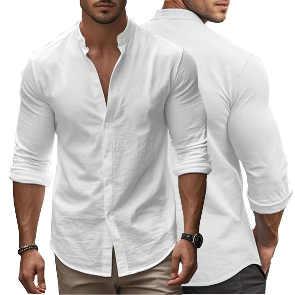Casual Cotton Linen Summer Shirt