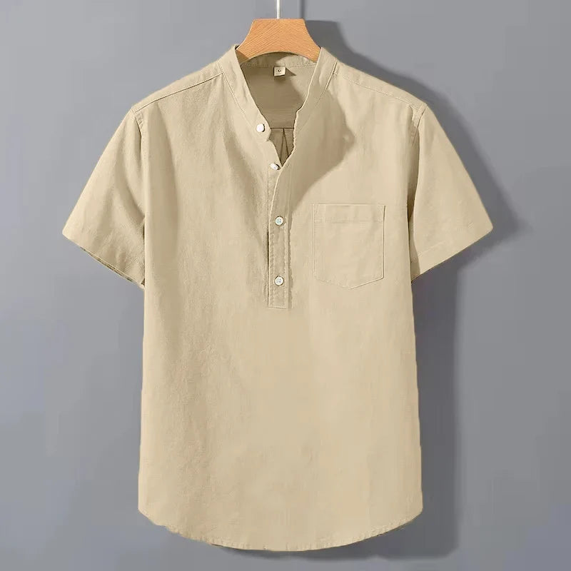 Short Sleeved Cotton Shirt