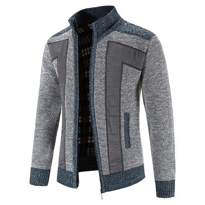 Elegant Zip Knit Cardigan
