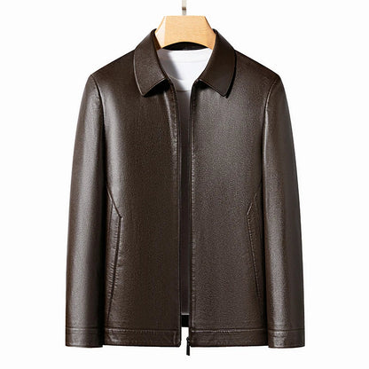 Elegant Leather Men's Jacket