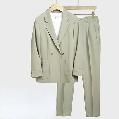 Elegant Loose Fit Men's Set