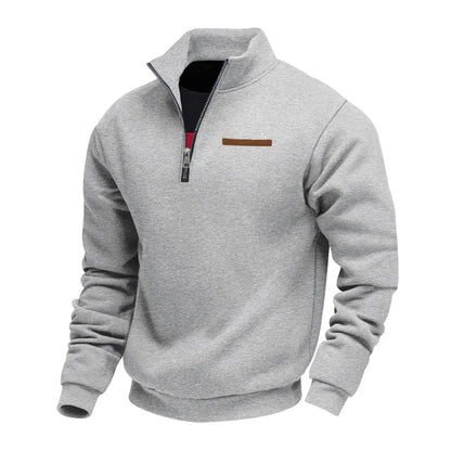 Casual Fleece Zip Sweater