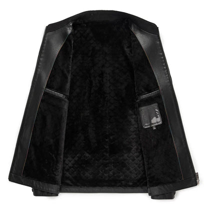 Elegant Leather Men's Jacket