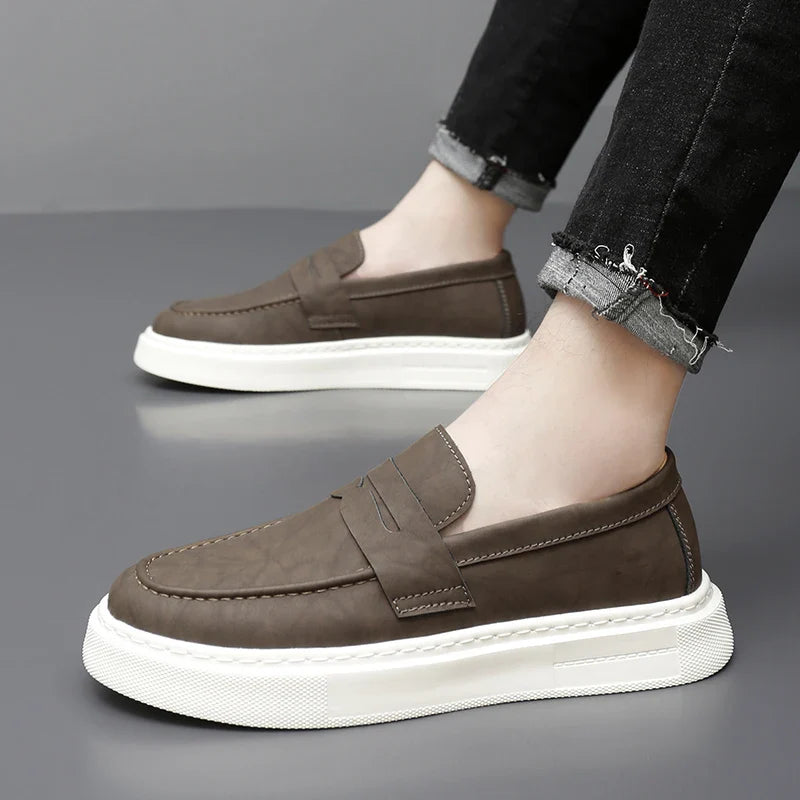Chic Leather Slip-on Shoes