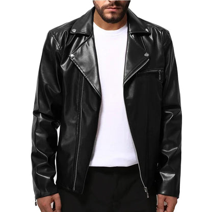 Casual Men's Leather Jacket