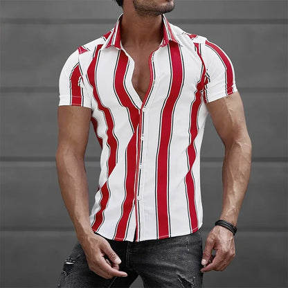 Striped Short Sleeved Summer Shirt