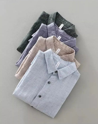 Short Sleeved Linen Shirt