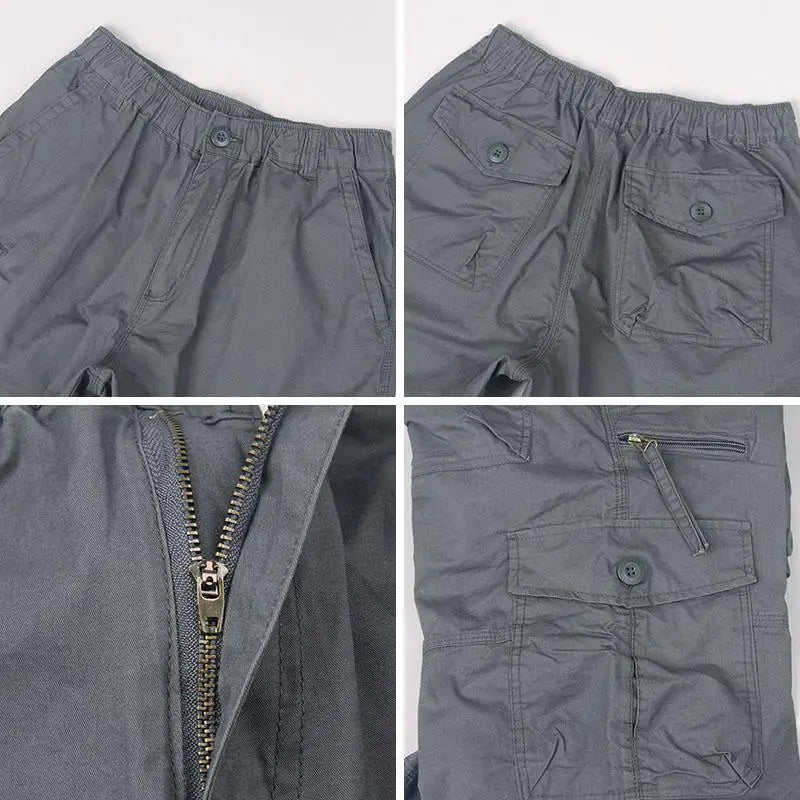 Long Cotton Cargo Shorts