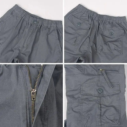 Long Cotton Cargo Shorts