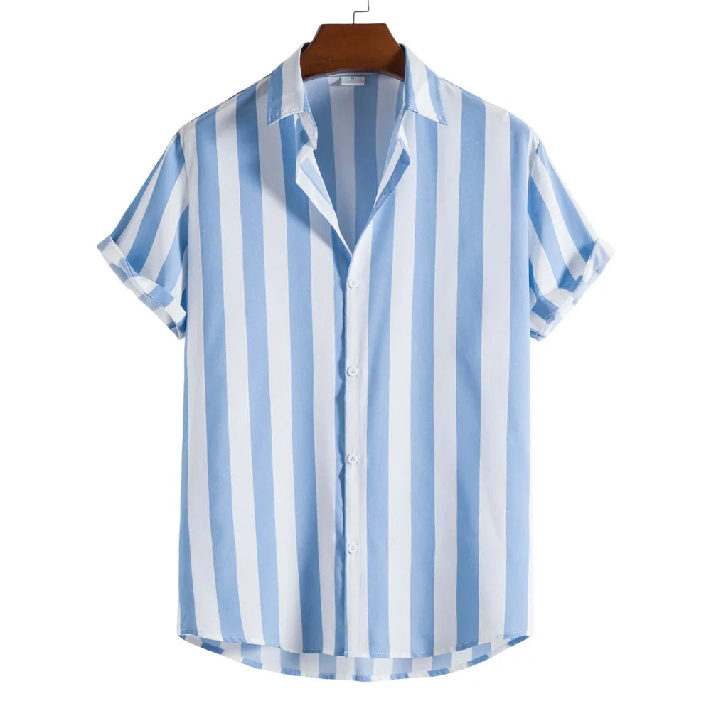 Striped Short Sleeved Summer Shirt