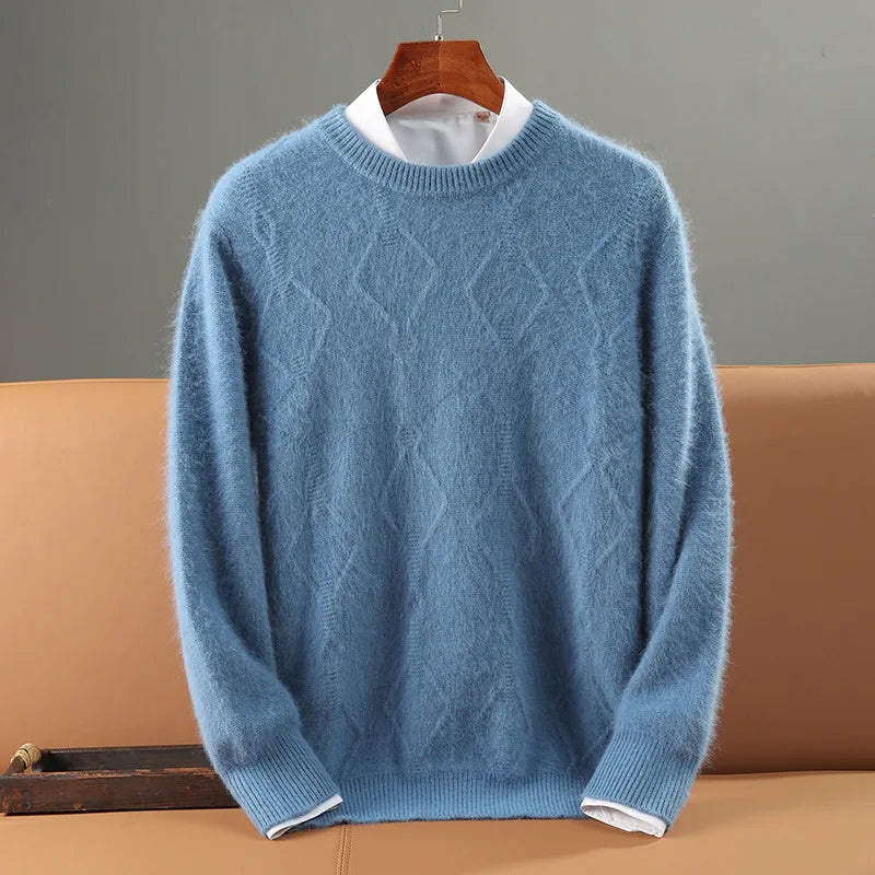 Diamond Pattern Cashmere Sweater