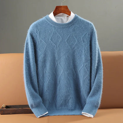 Diamond Pattern Cashmere Sweater