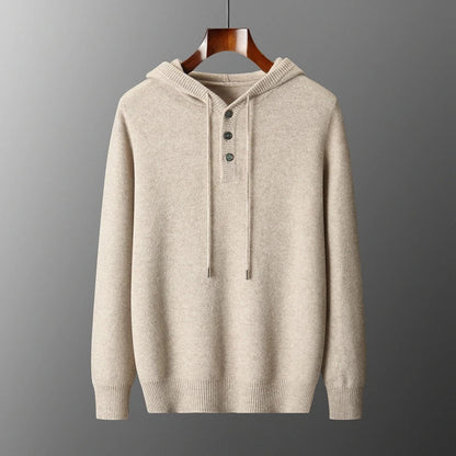 Elegant Merino Wool Hoodie