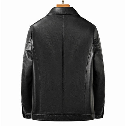 Elegant Leather Men's Jacket