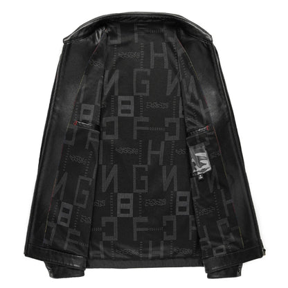 Elegant Leather Men's Jacket