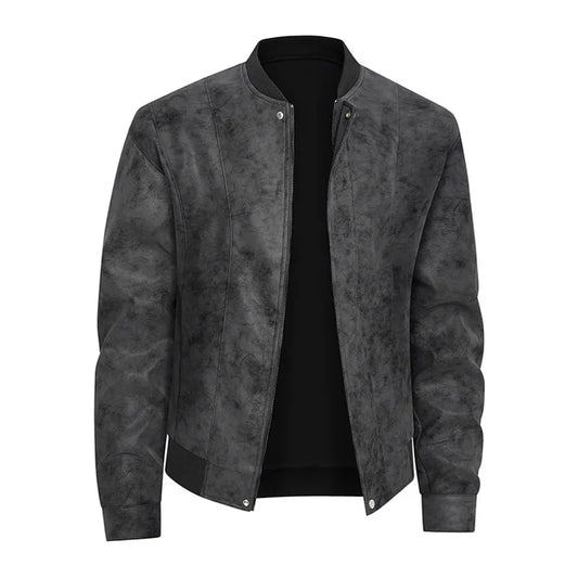 Suede Bomber Jacket