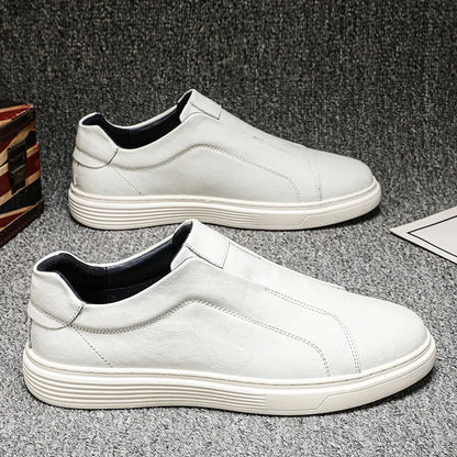 Classic Leather Slip-On Shoes