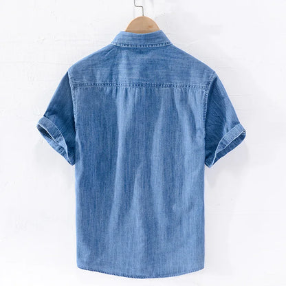 Short Sleeved Denim Shirt