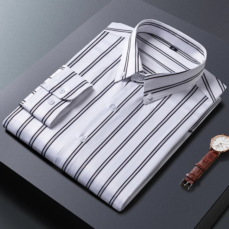 Givalli - Elegant Striped Men's Shirt
