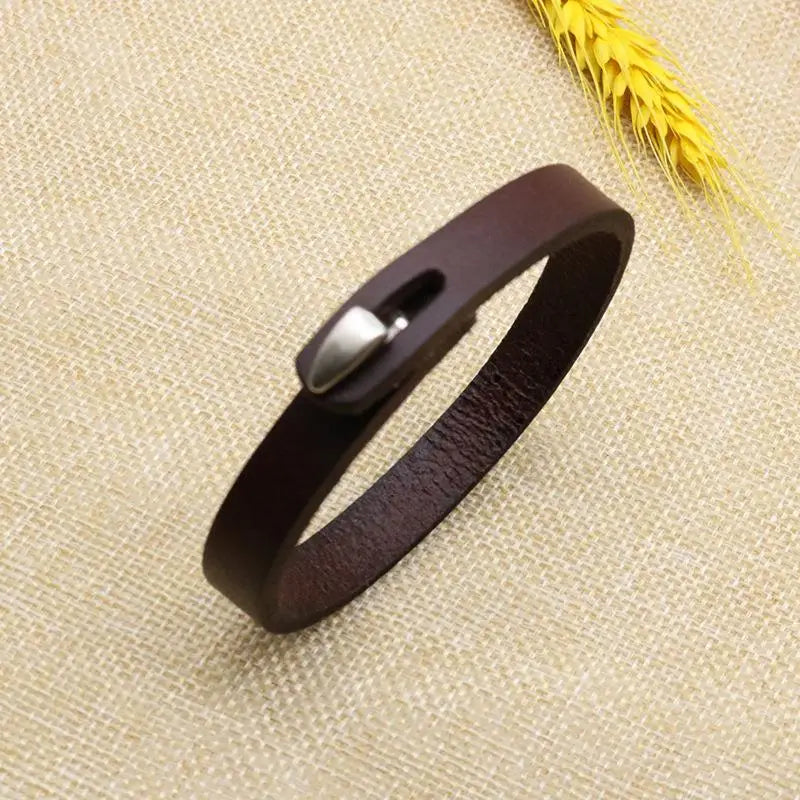 Leather Wrap Men's Bracelet