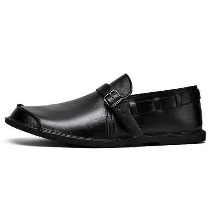 Buckled Leather Loafers